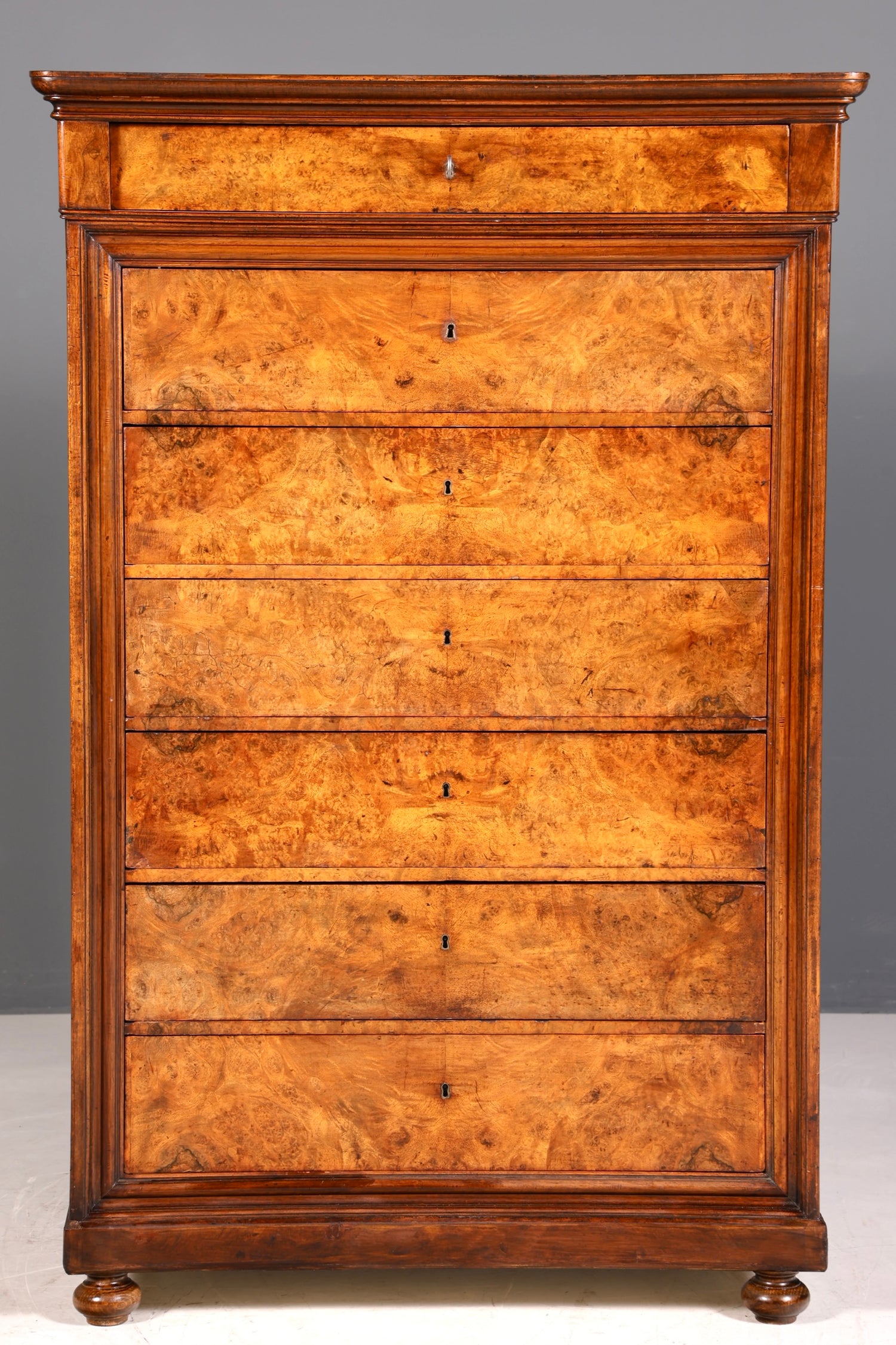 F941 Finish Wunderschönes Gründerzeit Vertiko Louis Philippe Kommode um 1880 Schubladenkommode