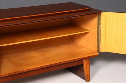 Schlichtes Mid Century Sideboard Vintage TV Kommode 60s Schrank Retro Longboard