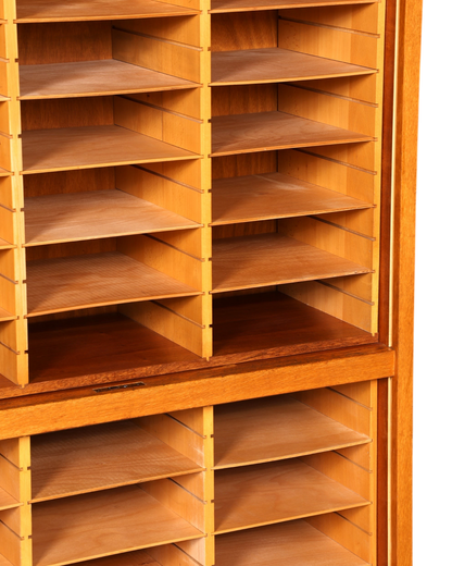 Stilvoller Mid Century Rollladenschrank Bauhaus Apothekerschrank Art Deco Büro Aktenschrank