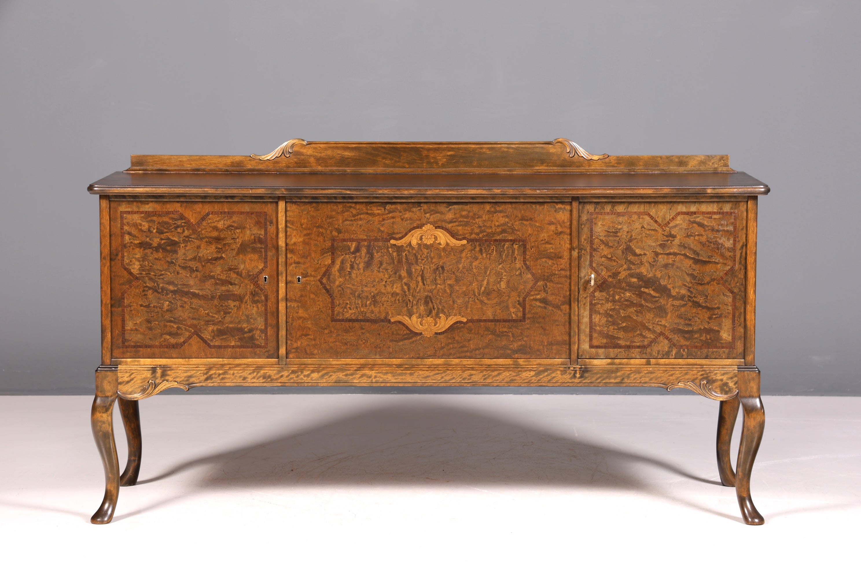 Buffet Chippendale onirique, meuble de style baroque, meuble TV ancien des années 50/60
