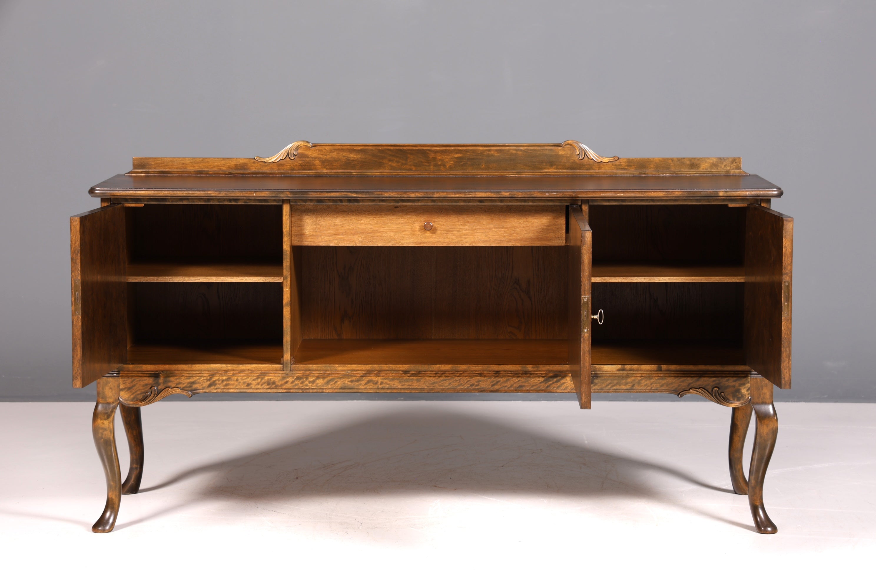 Buffet Chippendale onirique, meuble de style baroque, meuble TV ancien des années 50/60