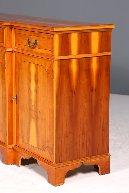 Wunderschönes Englisches Sideboard Eibe Schrank Antik Stil Buffetschrank Kommode