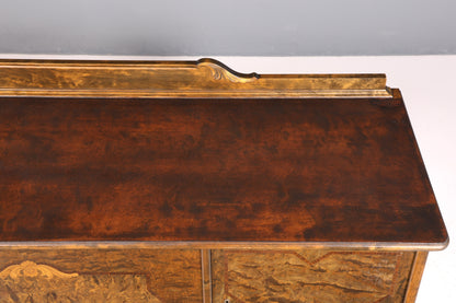 Buffet Chippendale onirique, meuble de style baroque, meuble TV ancien des années 50/60