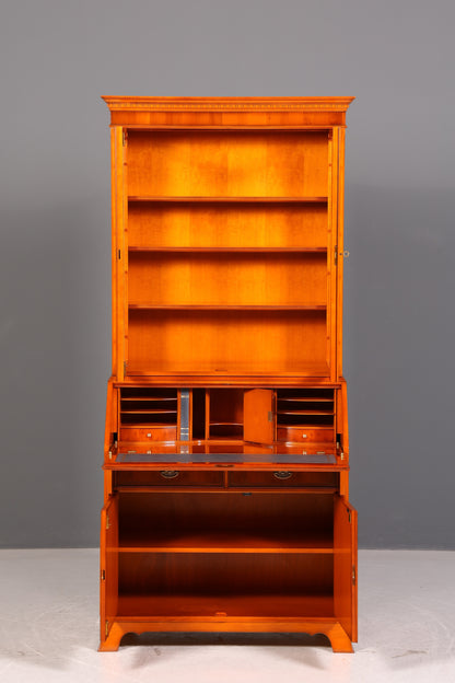 Stilvoller Original Heldense Englischer Aufsatzsekretär Eibe 60s Vitrine Schrank Büro Schreibmöbel UK