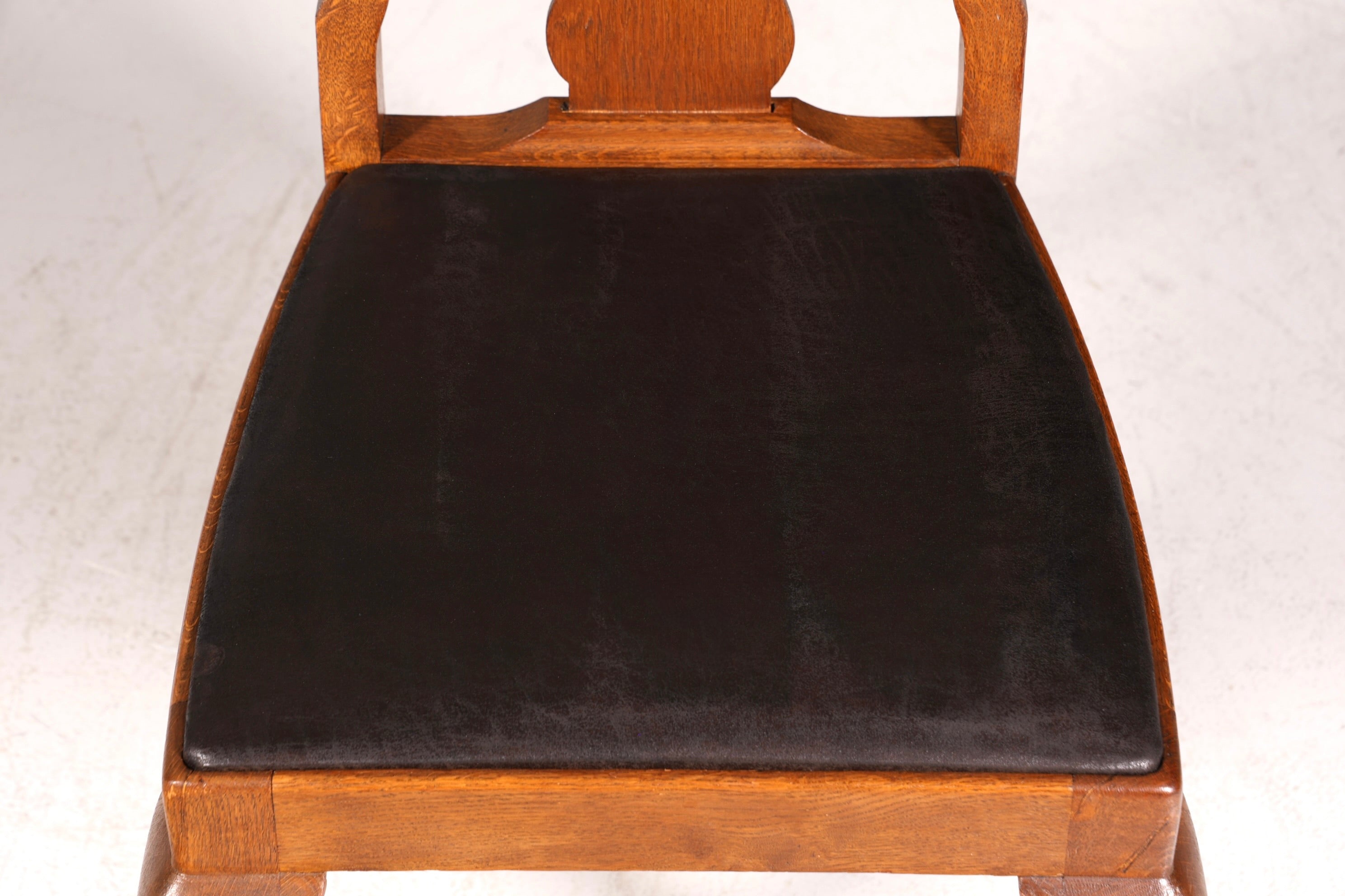 Lot de 6 magnifiques chaises Art Nouveau (vers 1910), chaises de cuisine Chippendale, chaises de salle à manger.