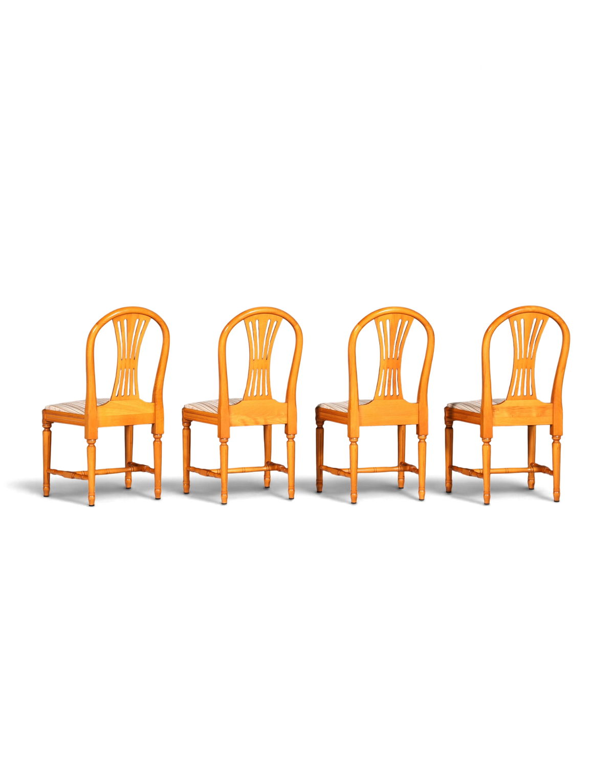 4x Traumhafte Stühle im Gustavianischem Stil Englisch Küchenstühle Antik Stil Esszimmer Stuhl Set