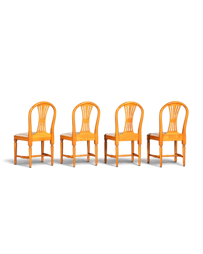 4x Traumhafte Stühle im Gustavianischem Stil Englisch Küchenstühle Antik Stil Esszimmer Stuhl Set