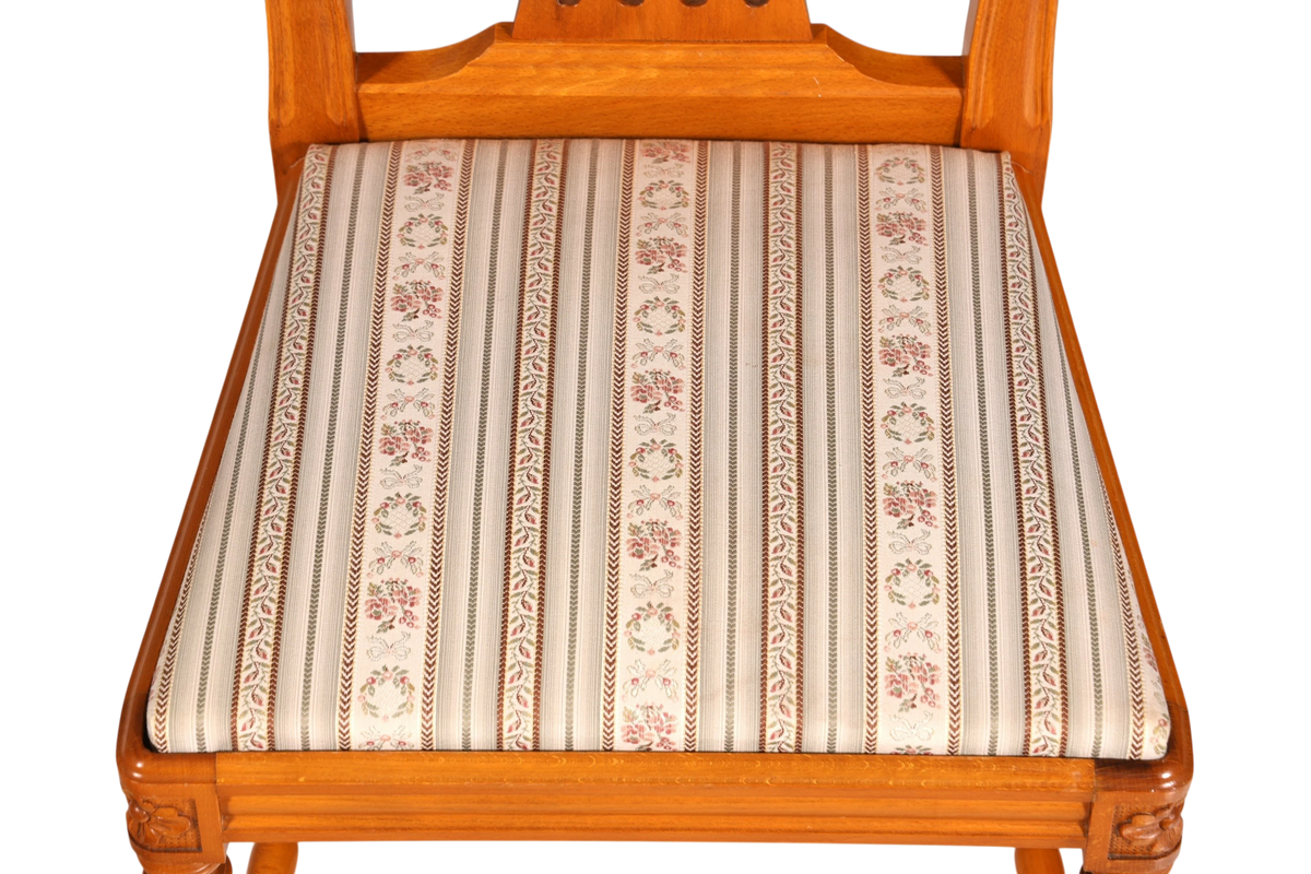 4x Traumhafte Stühle im Gustavianischem Stil Englisch Küchenstühle Antik Stil Esszimmer Stuhl Set