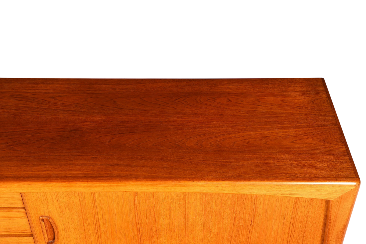 F960 Finish cm Schlichtes Mid Century Sideboard Vintage TV Kommode 60s Schrank Longboard Retro Lowboard