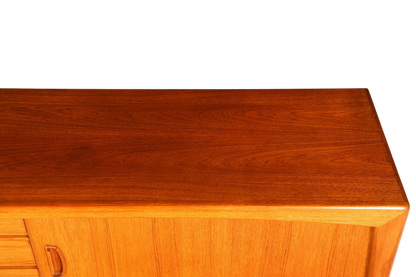 F960 Finish cm Schlichtes Mid Century Sideboard Vintage TV Kommode 60s Schrank Longboard Retro Lowboard