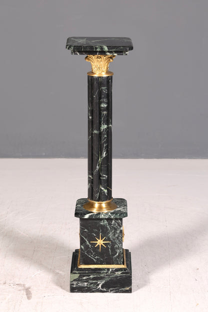 Edle Barock Stil Säule Louis XV Marmor Blumensäule Naturstein Sockel Ablage