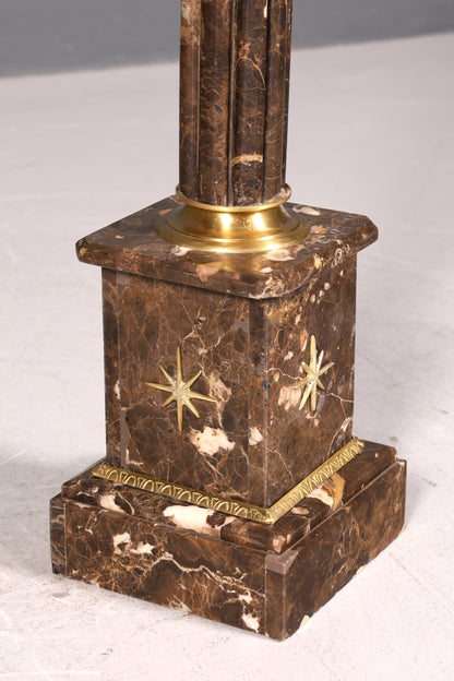 Wunderschöne Barock Stil Säule Louis XV Marmor Blumensäule Naturstein Sockel Ablage