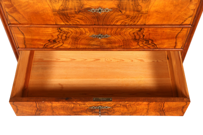 F963 Finish cm Wunderschöne Gründerzeit Kommode Louis Philippe Nussbaum Schubladen Kommode Sideboard um 1880