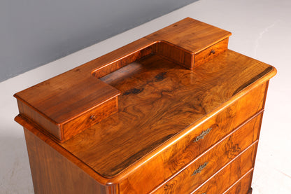 F963 Finish cm Wunderschöne Gründerzeit Kommode Louis Philippe Nussbaum Schubladen Kommode Sideboard um 1880