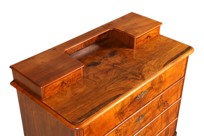 F963 Finish cm Wunderschöne Gründerzeit Kommode Louis Philippe Nussbaum Schubladen Kommode Sideboard um 1880