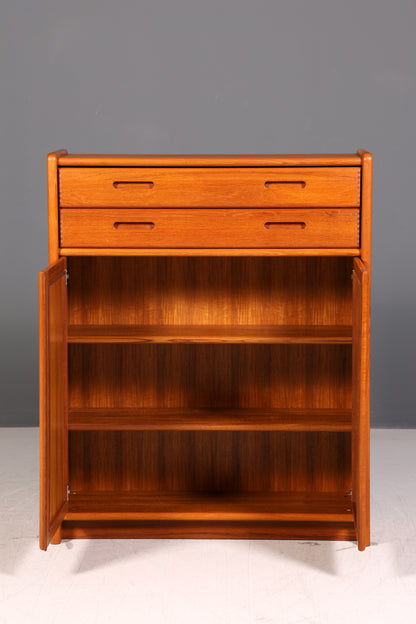 Edler Dyrlund Mid Century Teak Schrank Dänisch Highboard Kommode Wäscheschrank Vintage 60er Danish Design