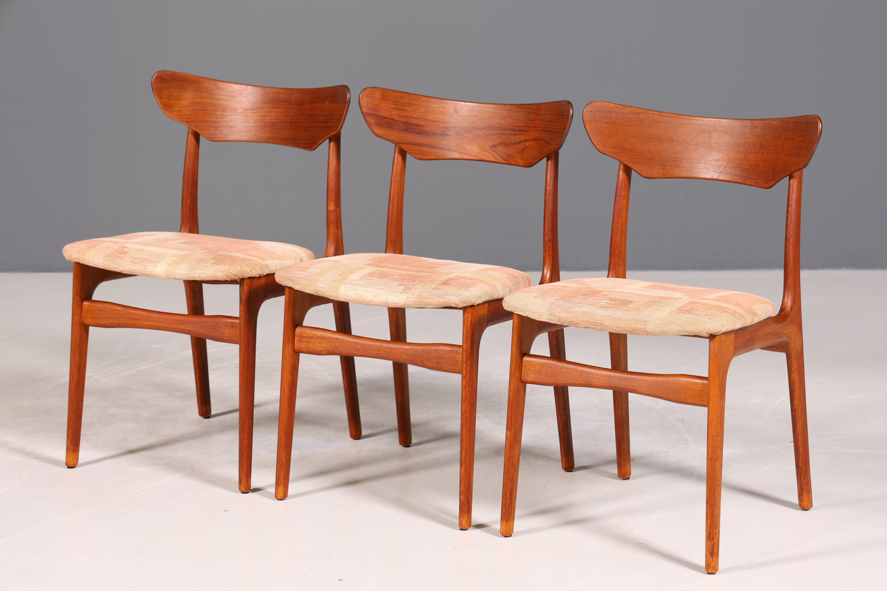 Stilvoller Original "Schiønning &amp; Elgaard" Stuhl Mid Century Danish Teak Holz Esszimmer Stuhl Sekretär Stuhl 3 von 3