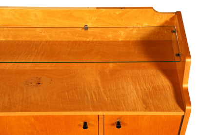 F966 Finish cm Wunderschönes Mid Century Kommode Vintage TV Sideboard 60s Schrank Flurkommode Klappschrank