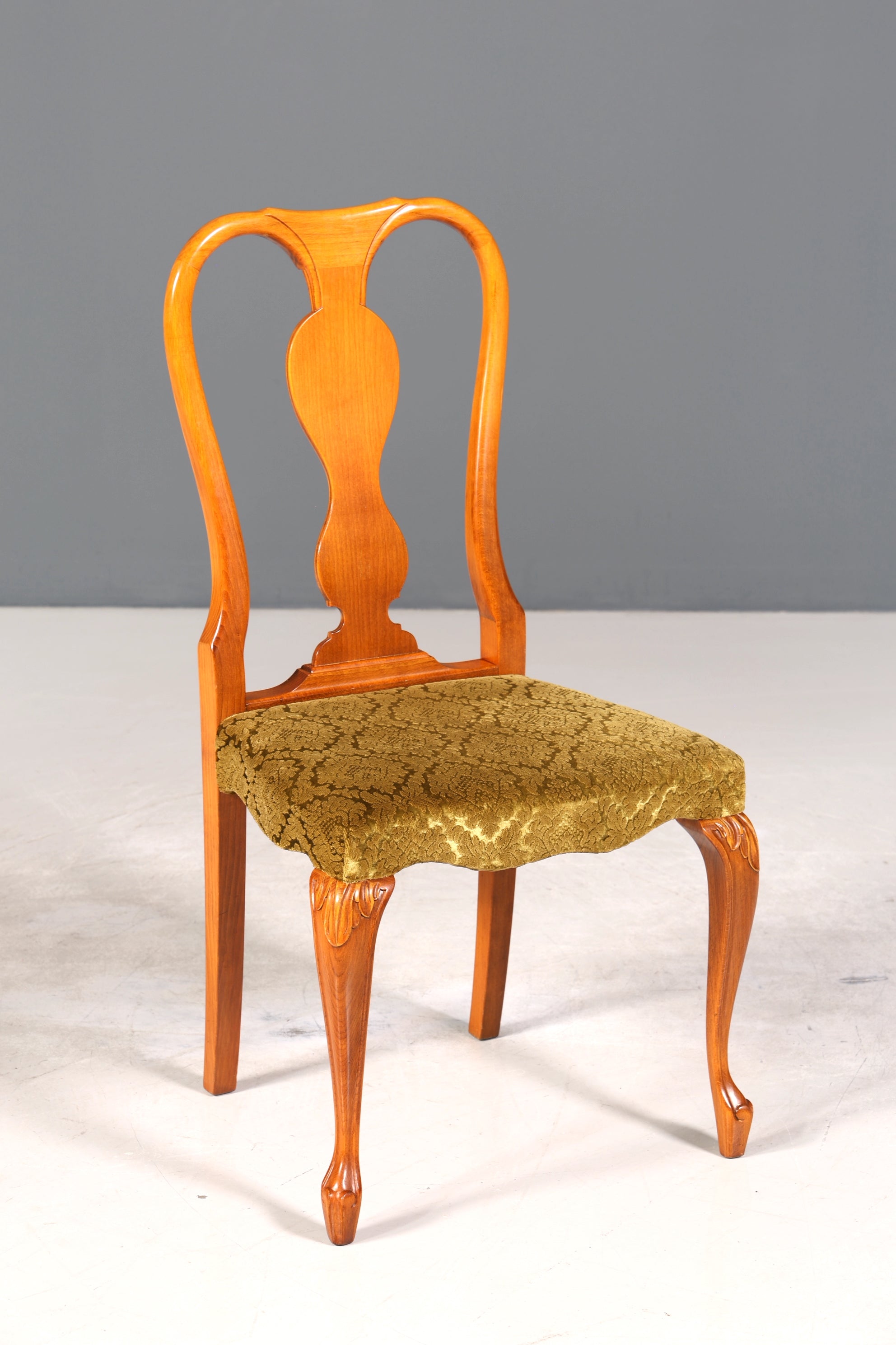 4x Wunderschöne Chippendale Stühle Barock Stil Stuhlset Polsterstuhl Set Küchenstühle Esszimmer Stühle