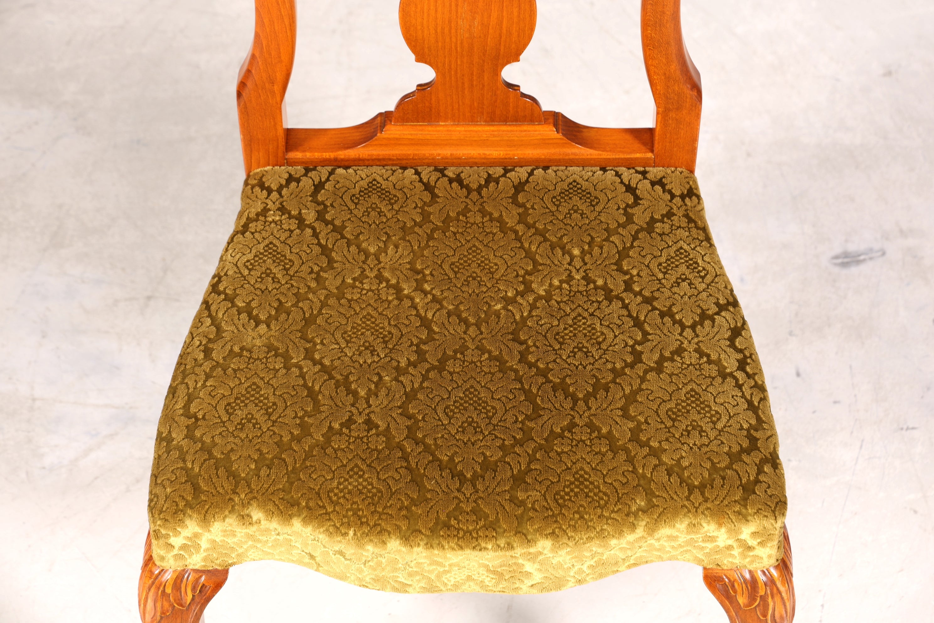 4x Wunderschöne Chippendale Stühle Barock Stil Stuhlset Polsterstuhl Set Küchenstühle Esszimmer Stühle