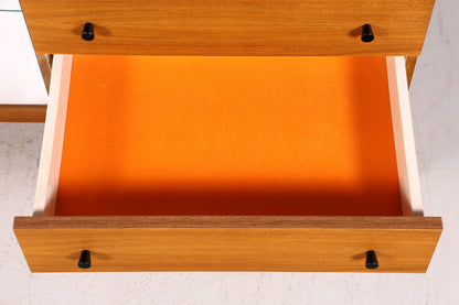 F969 Finish cm Schlichtes Mid Century Sideboard Vintage TV Kommode 60s Schrank Longboard Retro Lowboard