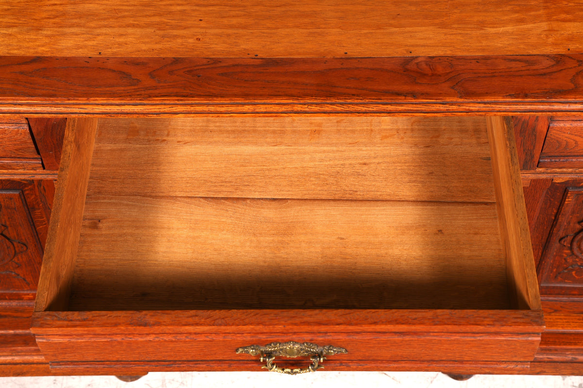Traumhafter Gründerzeit Schreibtisch Jugendstil Bürotisch echt Holz Antik Office Desk