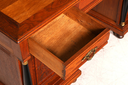 Traumhafter Gründerzeit Schreibtisch Jugendstil Bürotisch echt Holz Antik Office Desk