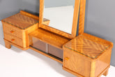 Wunderschöne Art Deco Spiegelkommode Antik Sideboard mit Spiegel Frisierkommode Vitrine