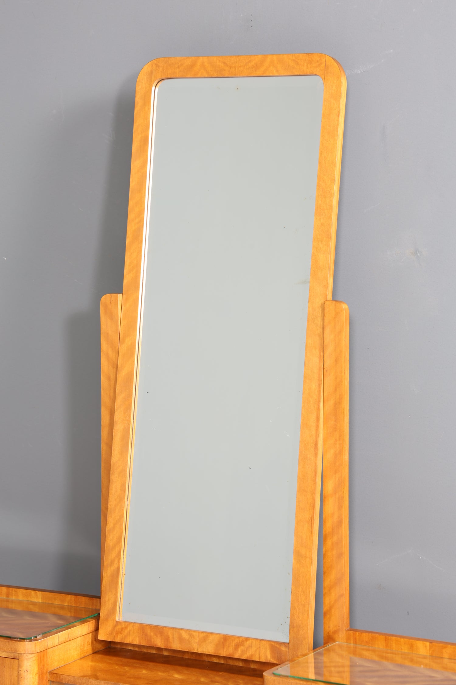 Wunderschöne Art Deco Spiegelkommode Antik Sideboard mit Spiegel Frisierkommode Vitrine