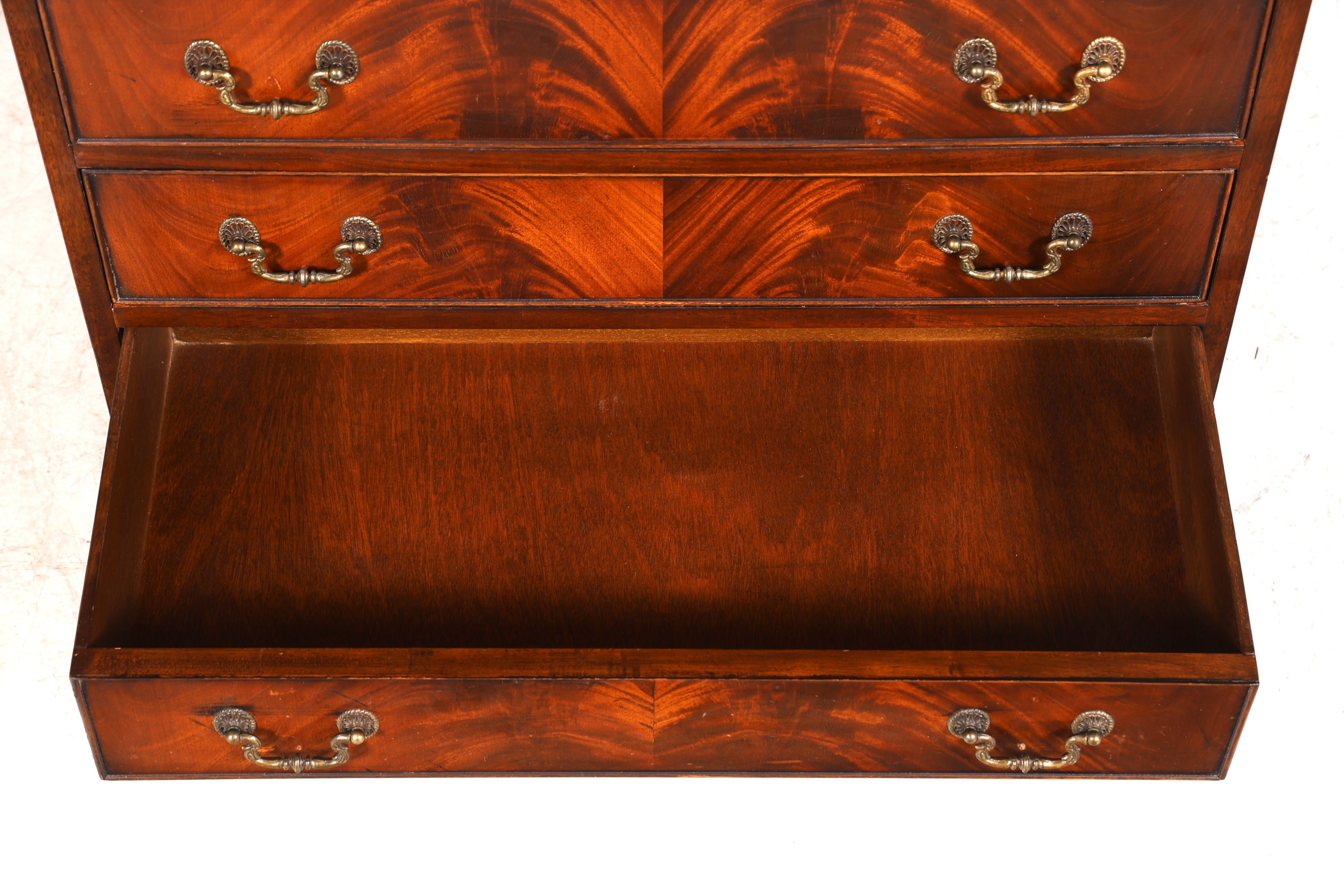 F973 Finish cm Wunderschöner Englischer Sekretär Büro Aufsatzsekretär Antik 60S Vitrinen Schrank UK