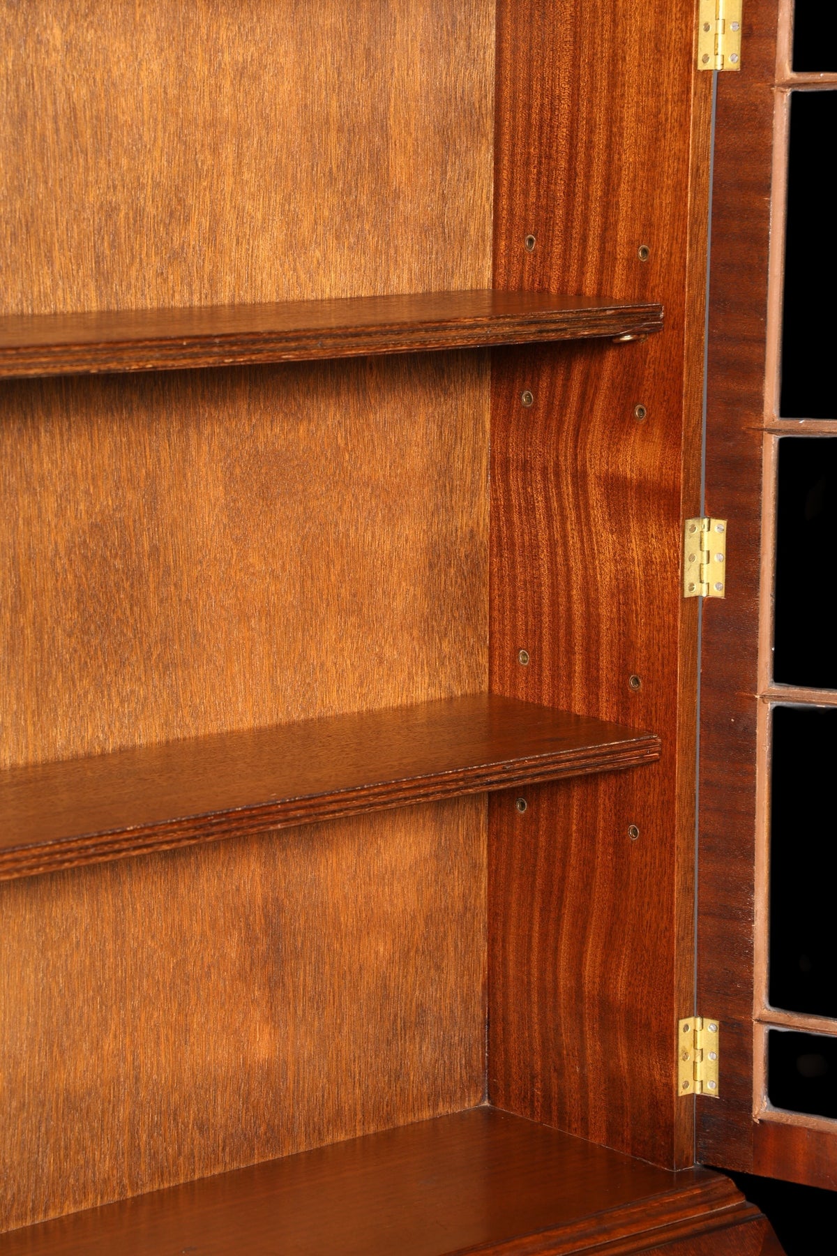 F973 Finish cm Wunderschöner Englischer Sekretär Büro Aufsatzsekretär Antik 60S Vitrinen Schrank UK