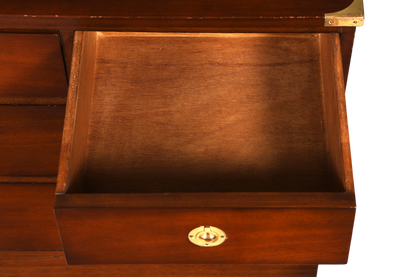 Traumhaftes Maritim Sideboard Englische Schiffs Kommode Englisch Antik Schrank Military Chest
