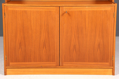 Magnifique étagère de style mid-century, buffet vintage, bibliothèque, commode en bois