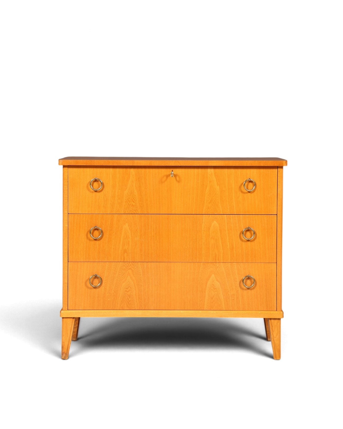Schlichte Mid Century Kommode Vintage Flur Kommode 60s Schubladenkommode