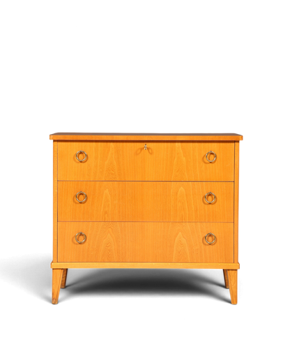 Schlichte Mid Century Kommode Vintage Flur Kommode 60s Schubladenkommode