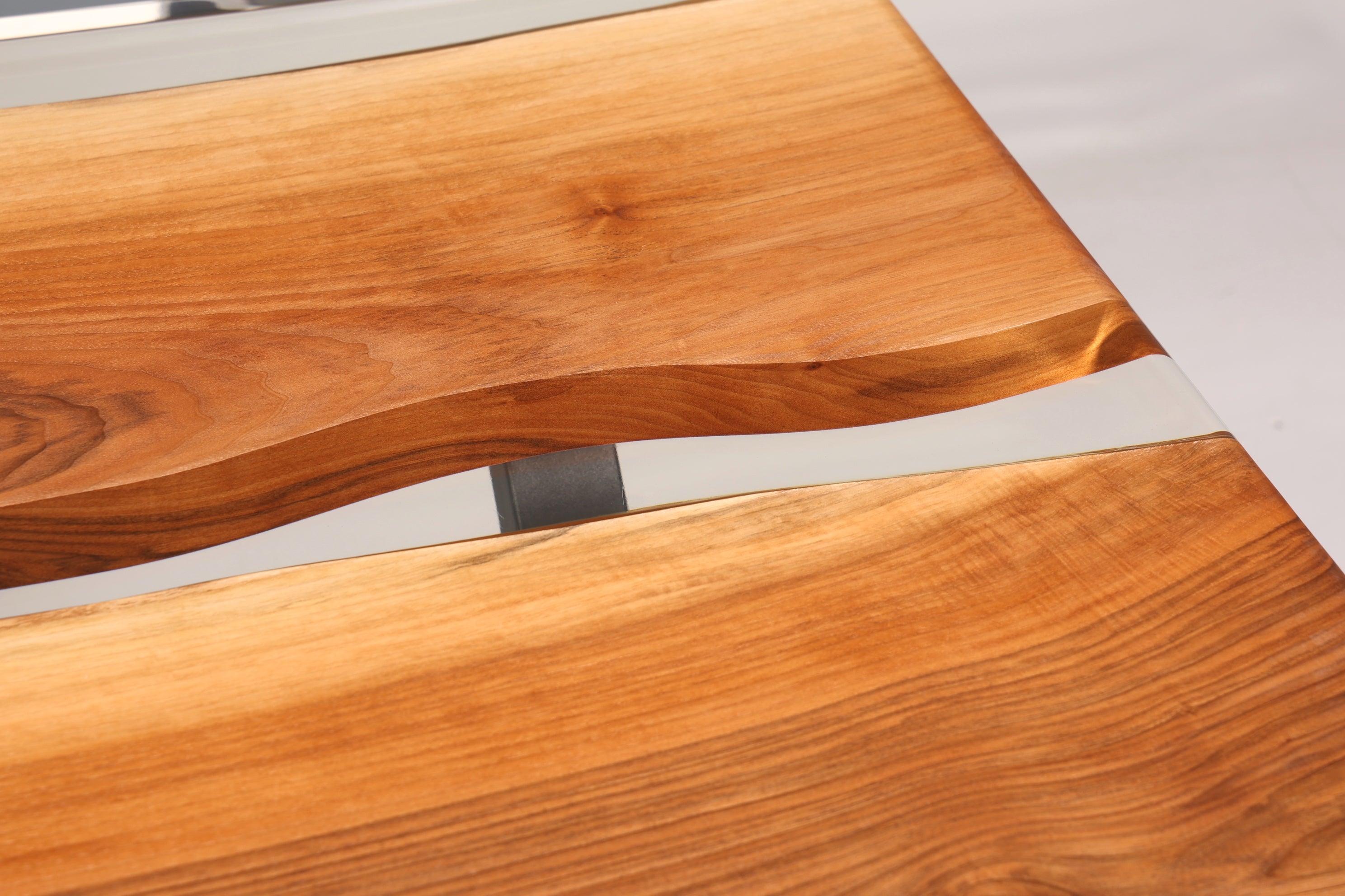 Einzigartiger Epoxidharz Tisch 180-90cm Nussbaum Esszimmer Tisch River Table Epoxy Küchentisch