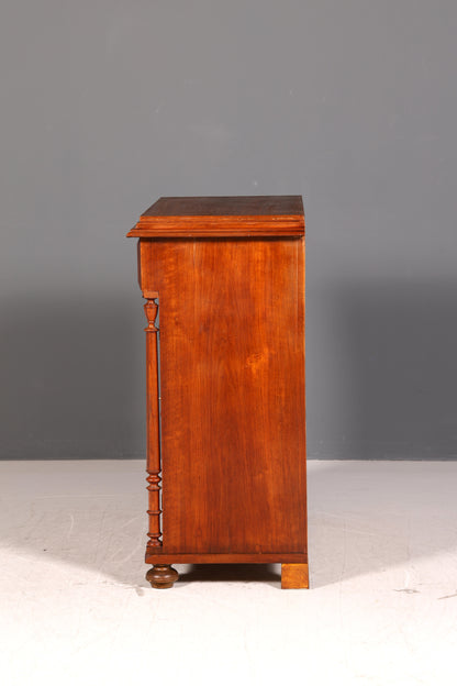 Traumhafter Gründerzeit Schrank Nussbaum Schnitzerei Halbschrank Kommode Antik Sideboard Buffet Vintage