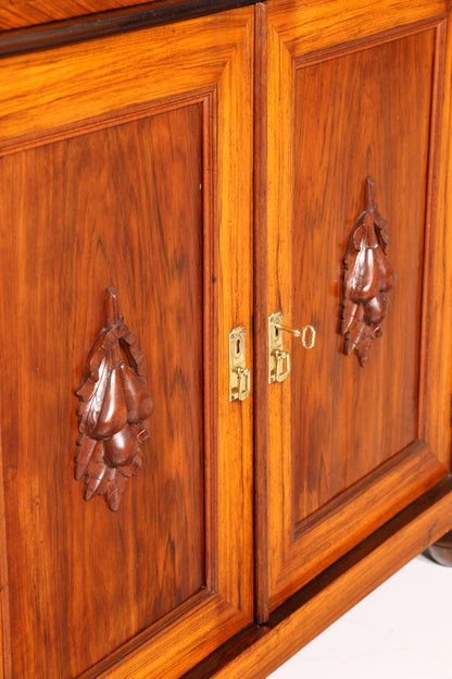 Magnifique cabinet Gründerzeit (fin du XIXe siècle), commode Art nouveau, buffet ancien, coiffeuse