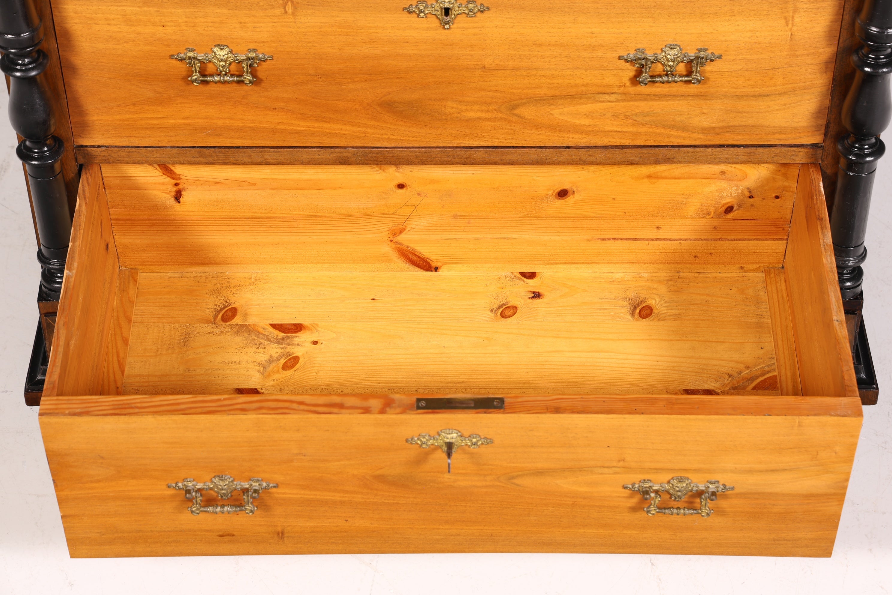 Secrétaire onirique Gründerzeit, vertiko, buffet haut, commode Louis Philippe vers 1880