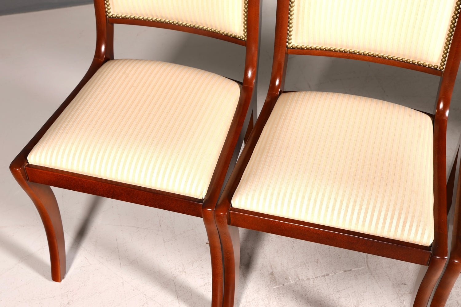 6x Edle Englische Stühle Regency Mahagoni Dining Chairs Esszimmerstühle Küchenstühle Stuhlset Vintage