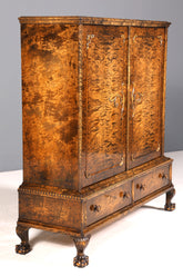 Traumhaftes Chippendale Schrank Barock Stil Highboard Vertiko Wäscheschrank Aktenschrank Antik 50s 60s