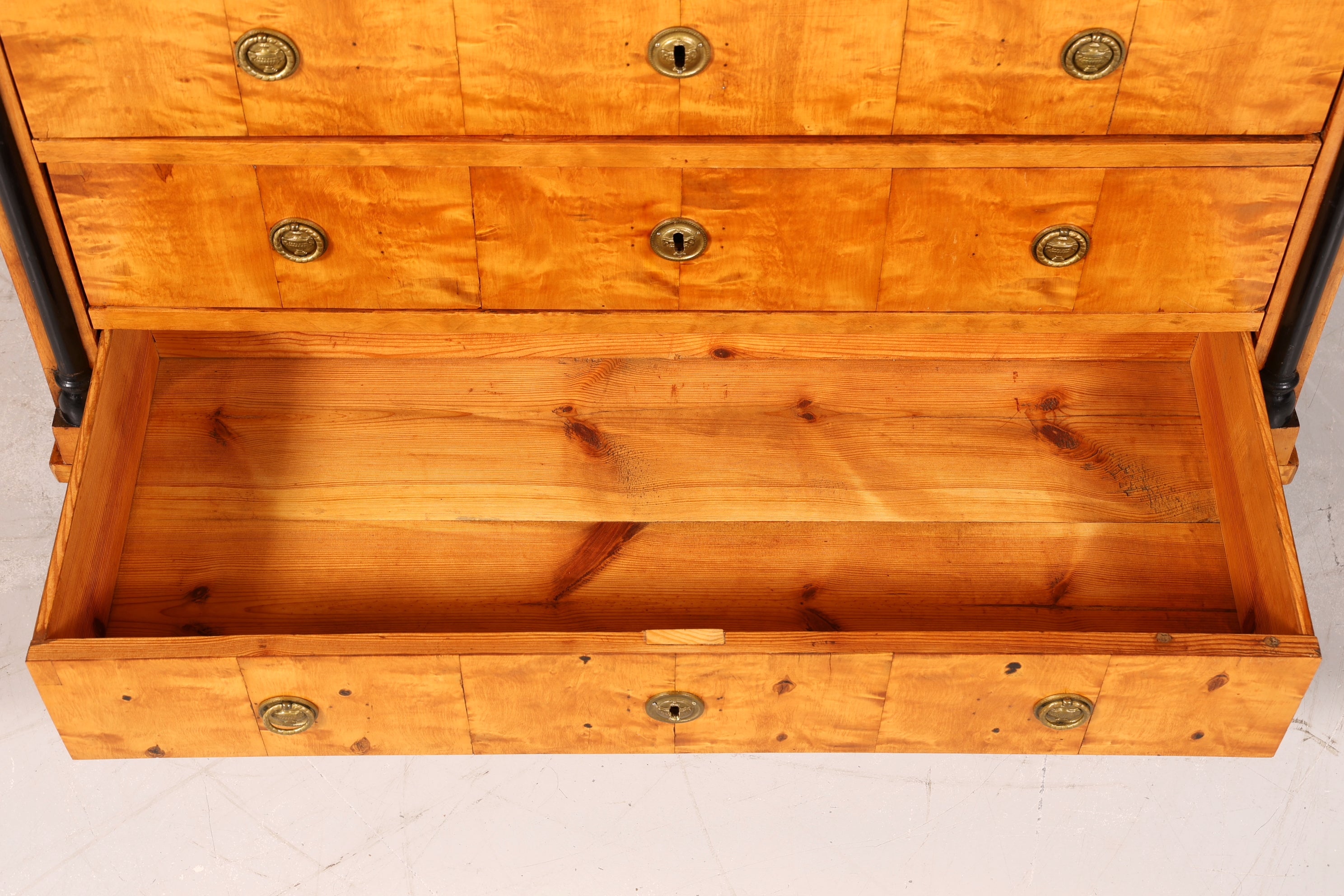 Wunderschöner Original Biedermeier Sekretär um 1860 Kommode Antik Bürokommode