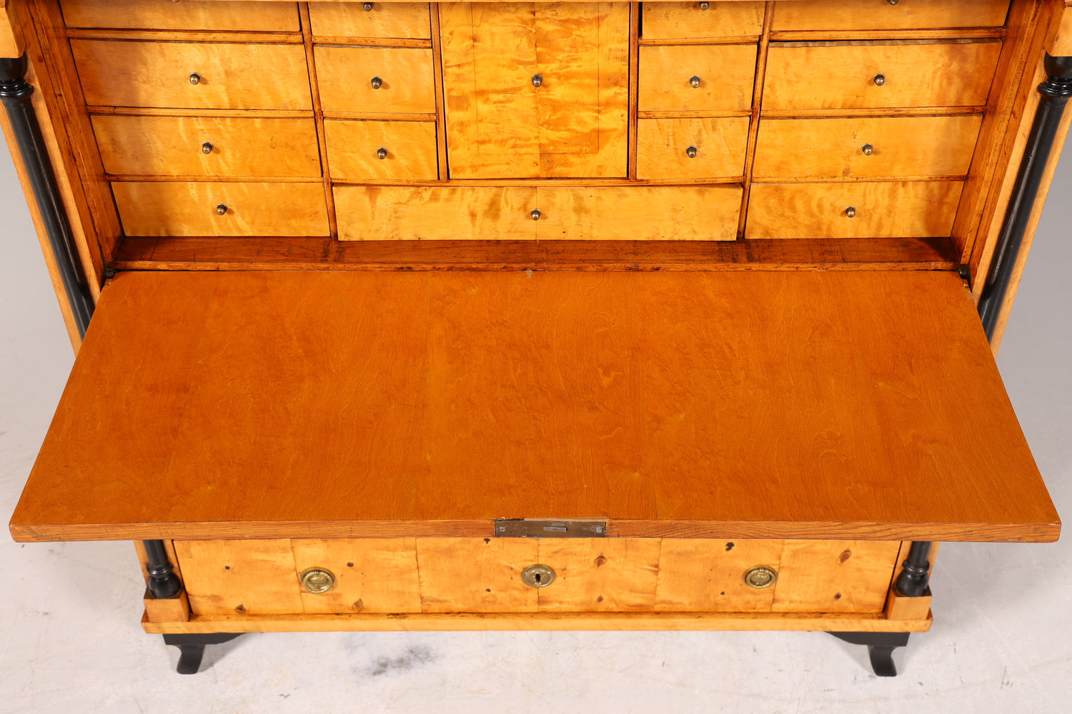 Wunderschöner Original Biedermeier Sekretär um 1860 Kommode Antik Bürokommode