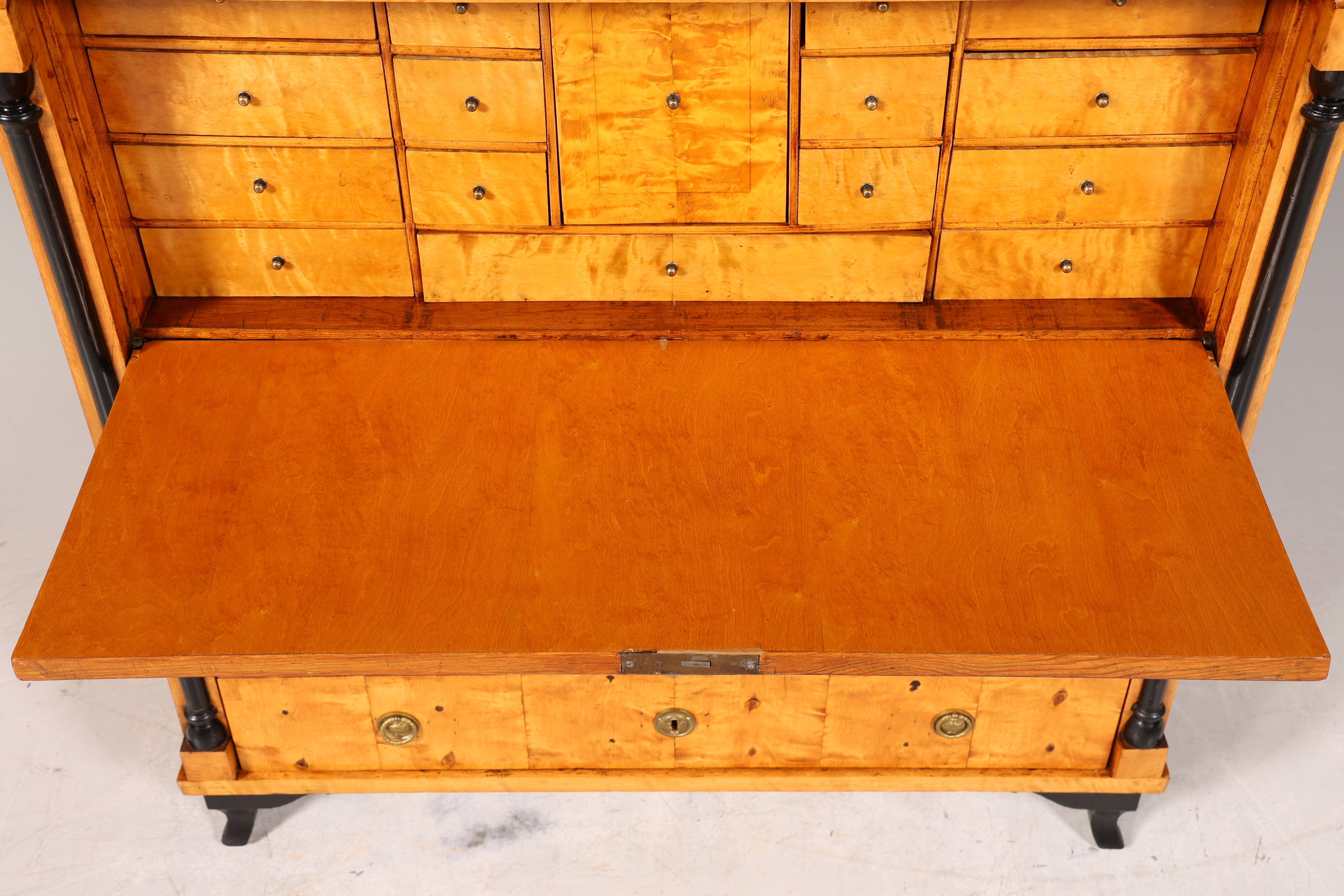 Wunderschöner Original Biedermeier Sekretär um 1860 Kommode Antik Bürokommode