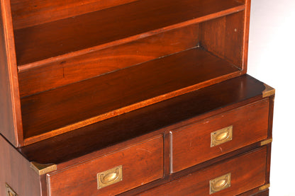 Wunderschönes Maritimes Regal Bücherregal Englisch Buchablage Echt Holz Bookshelf Kolonial Standregal Vintage