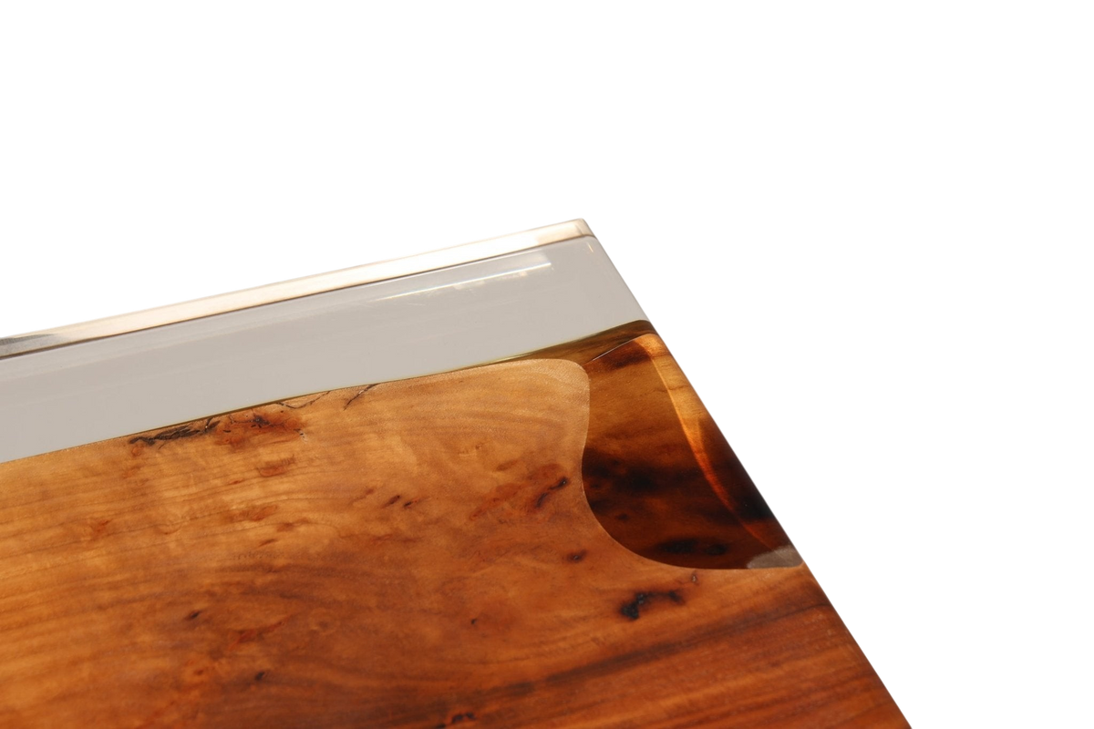 Beeindruckender Epoxidharz Tisch 180-90cm Nussbaum Esszimmer Tisch River Table Epoxy Küchentisch
