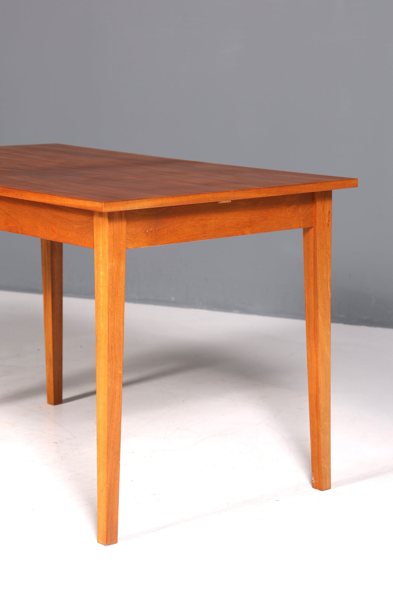 Table de cuisine Hellerau originale du milieu du siècle, table de salle à manger extensible vintage, VEB