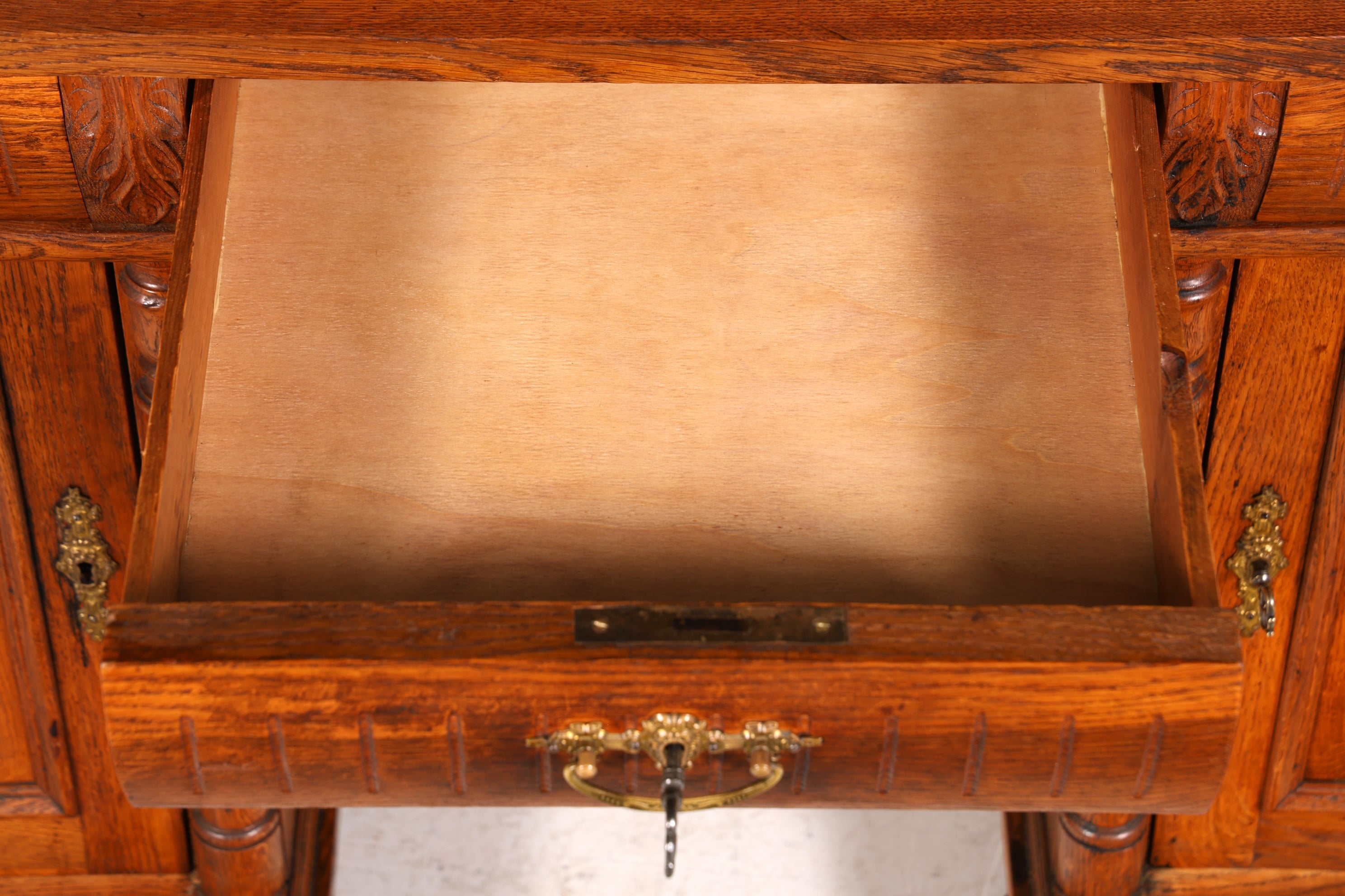 Traumhafter Gründerzeit Schreibtisch Jugendstil Bürotisch echt Holz Antik Office Desk