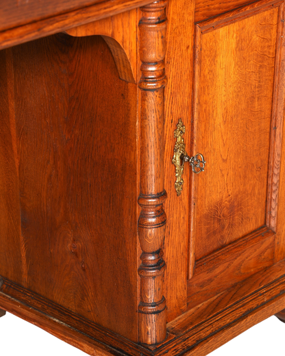 Traumhafter Gründerzeit Schreibtisch Jugendstil Bürotisch echt Holz Antik Office Desk