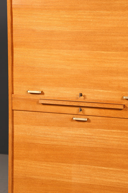 Stilvoller Mid Century Rollladenschrank Bauhaus Apothekerschrank Art Deco Büro Aktenschrank